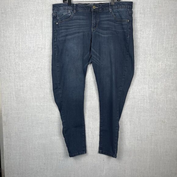 Wit And Wisdom Jeans Women’s Size 18W Blue Curvy Comfort Band Plus Size #1004 - Picture 1 of 10